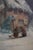 Gold Vintage Oil Painting of House/Cottage in Winter For Sale - Image 8 of 12