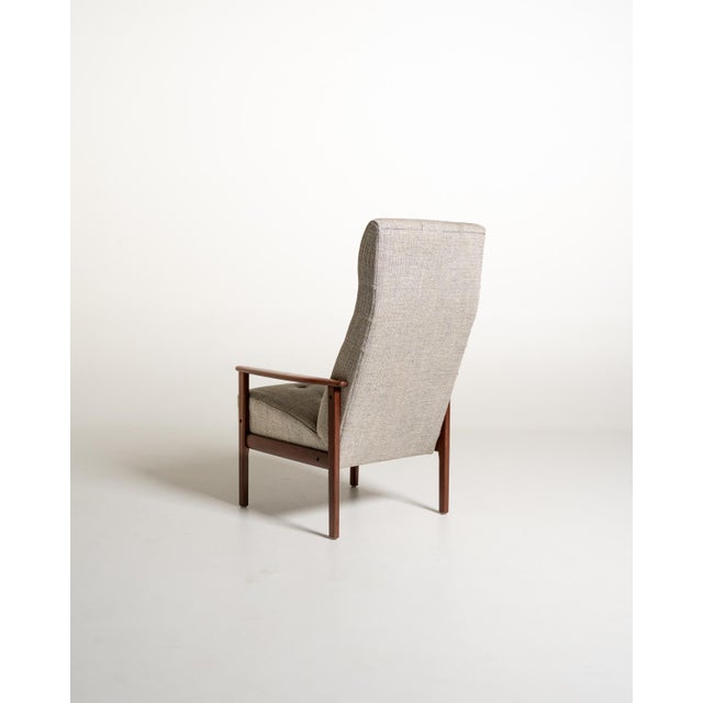 Scandinavian Teak Reading Chair, 1960s For Sale - Image 4 of 10
