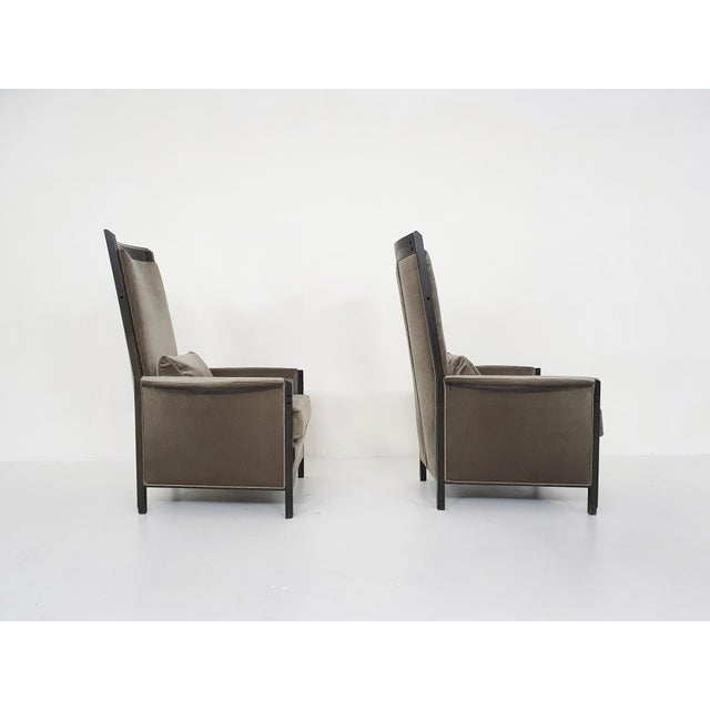Gray 63970 Lounge Chairs by Umberto Asnago for Giorgetti Peggy, Italy, 1990s, Set of 2 For Sale - Image 8 of 18