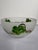 Vintage Frosted Glass Salad Set With Hand Painted Leaves – Bowl, Oil & Vinegar, Salt & Pepper - 5 pcs For Sale - Image 10 of 17