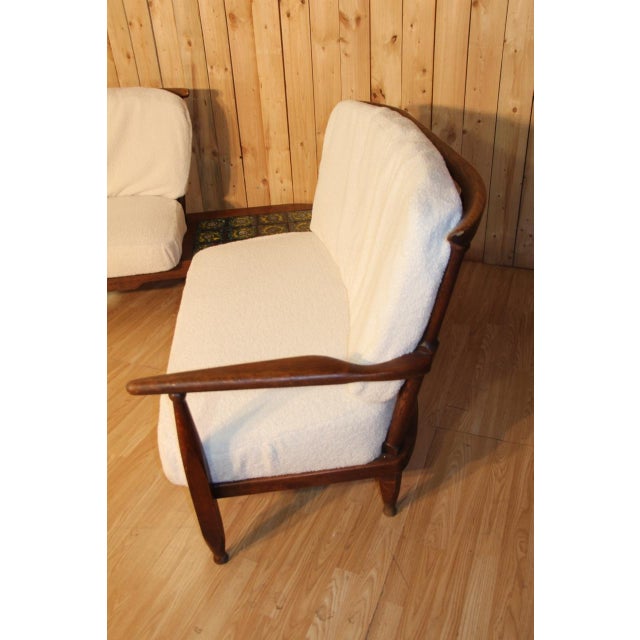 Corner Sofa attributed to Guillerme and Chambron, 1960 For Sale - Image 6 of 13