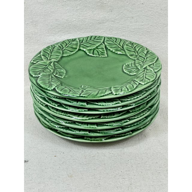 Bordallo Pinheiro Vintage Bordallo Pinheiro Ivy Leaf Plates For Sale - Image 4 of 9