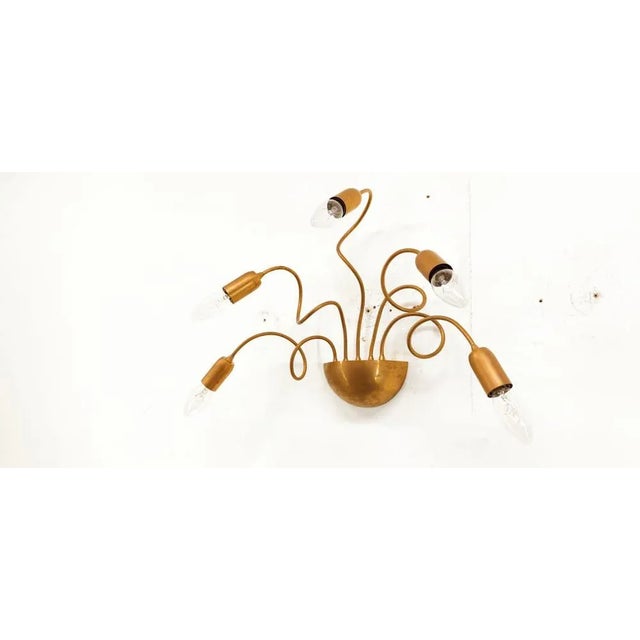 Industrial Adjustable Wall Light in Brass For Sale - Image 3 of 11