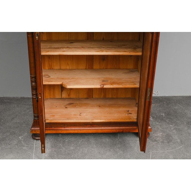 Gründerzeit Vertiko with Walnut Top, Late 19th Century For Sale - Image 12 of 18