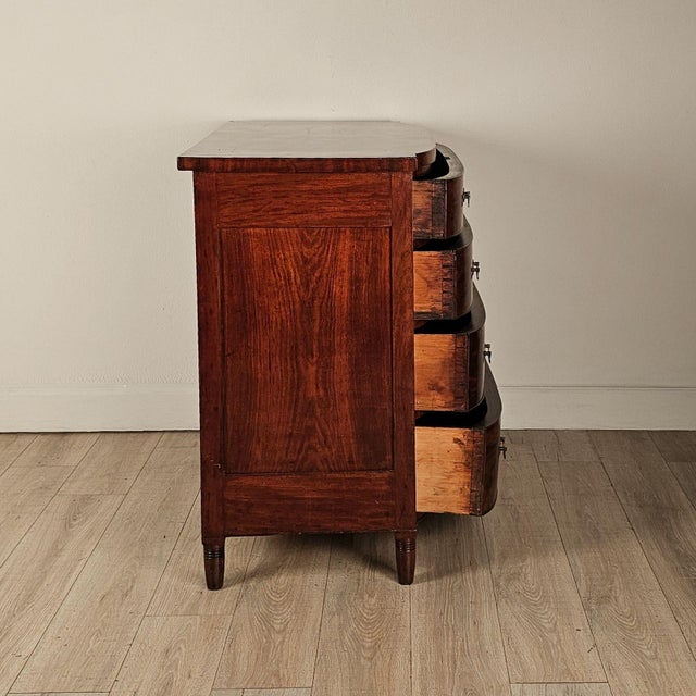 Traditional Early 19th Century Tiger-Striped Mahogany Chest, England Circa 1810 For Sale - Image 3 of 6