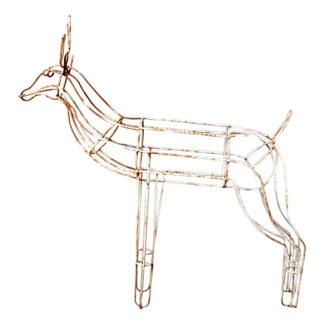 Mid Century Metal Reindeer For Sale