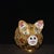 Gilt Cloisonne Pig Figurine, Hand Wire Inlaid Colorful Floral Motif, Chinoiserie Table Decor For Sale In Los Angeles - Image 6 of 9