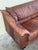 Vintage 1970s Danish leather sofa in rich cognac brown patinated leather. Classic Mid-Century Modern / Scandinavian Modern...