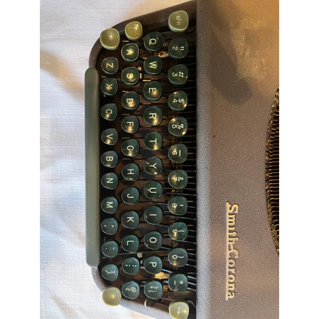 1950s Smith-Corona Portable Skywriter Typewriter For Sale - Image 9 of 13