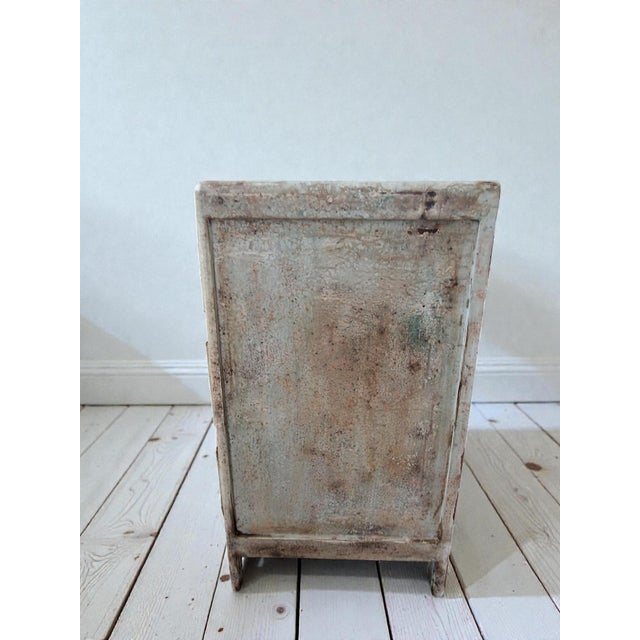 Wood Small Patinated Chest of Drawers, 1970s For Sale - Image 7 of 11