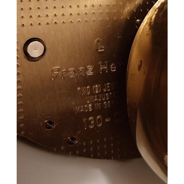 Metal Vintage Imperial Mantel Clock with Urns by Franz Hermle Lancini, 1980s, Set of 3 For Sale - Image 7 of 11