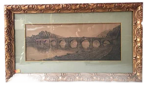 Antique Painting by Henry Bodard, 1910s
