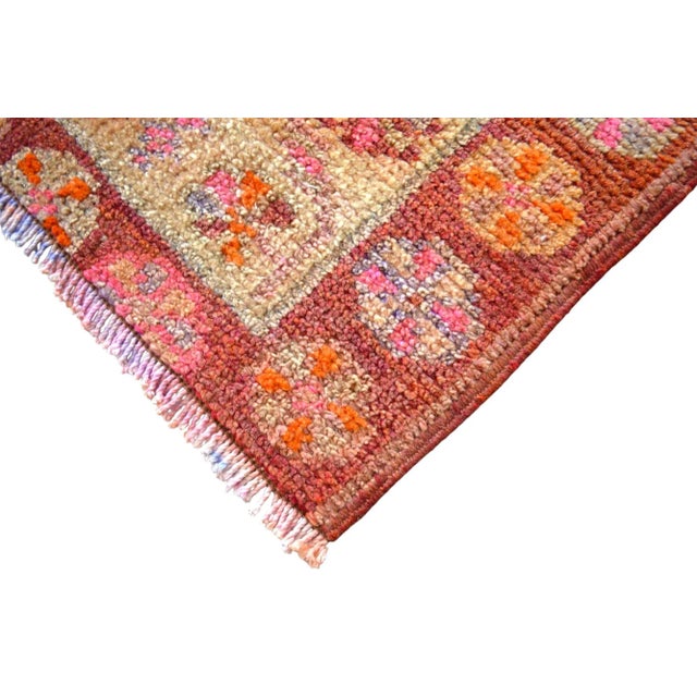 1970s Vintage Hand Knotted Tribal Turkish Runner - 2'9' X 13'11' For Sale - Image 11 of 11