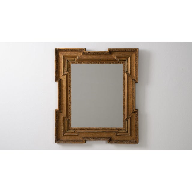 19th Century 19th Century France Gold Wood Mirror For Sale - Image 5 of 8