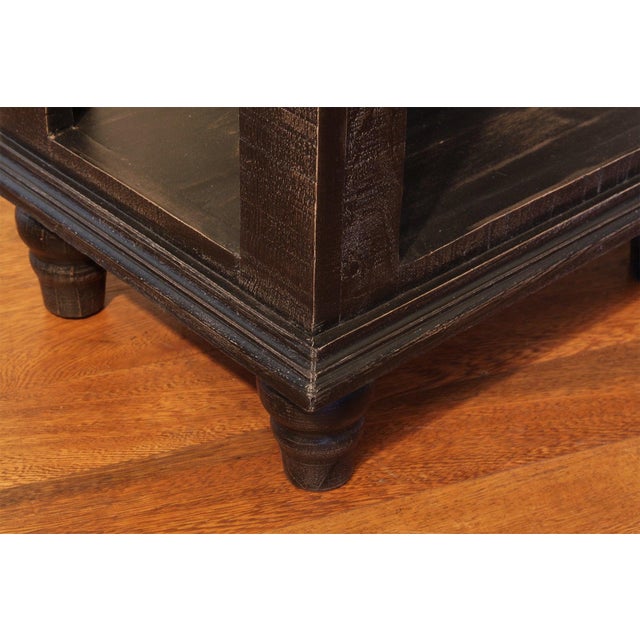 Greenview Charcoal Collection: Solid wood furniture with distressed charcoal paint finish Charcoal color finish Metal...