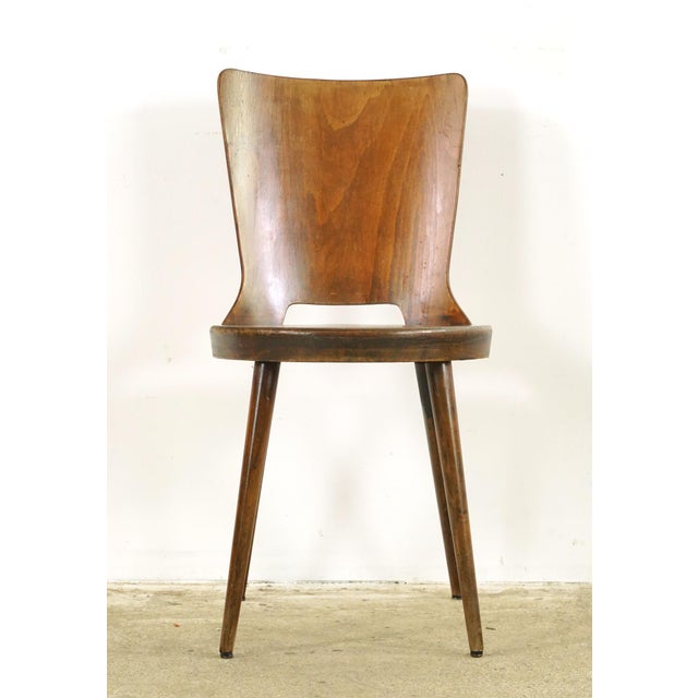 Pair of 1960s 1960s Mid Century style dining chairs Attributed to Baumann For Sale - Image 13 of 15