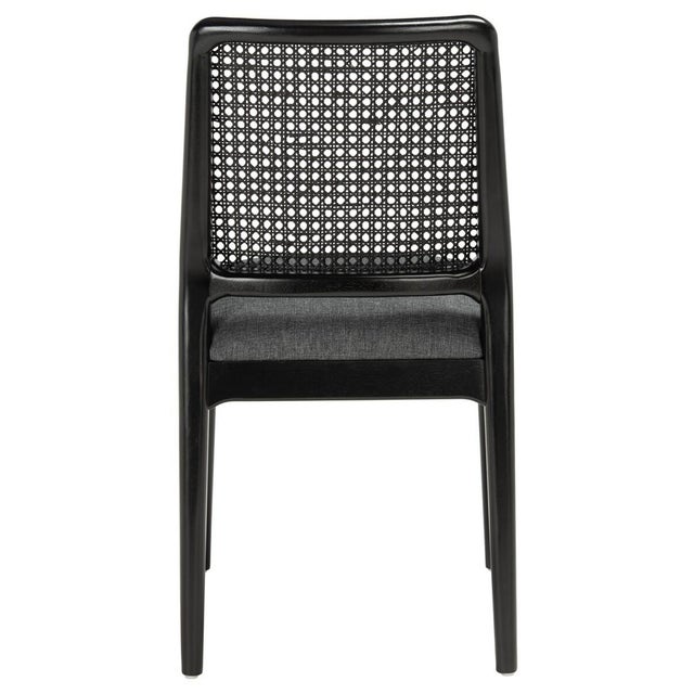 Reinhardt Rattan Dining Chair - Grey/Black, Set of 2 For Sale - Image 10 of 10
