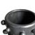 Late 20th Century Modern Brutalist Matte Black Ceramic Molecule Vase With Textured Round Accents For Sale In Oklahoma City - Image 6 of 6