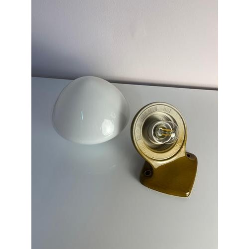 Model 6030 Wall Lamp in Olive by Sigvard Bernadotte for Ifö For Sale - Image 10 of 11