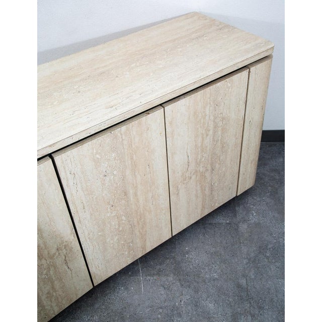Mid Century Modern Credenza Sideboard Custom Stone Faux Marble 1980s 70s Drawers For Sale - Image 12 of 12
