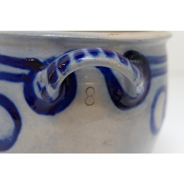 Ceramic 19th Century German Stoneware Eight Liter Crock, 1890s For Sale - Image 7 of 12