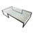 Monumental Minimalist Modern Glass Coffee Table For Sale