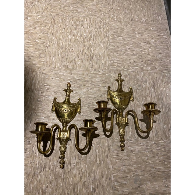 Neoclassical Caldwell Neoclassic Style Sconces - a Pair For Sale - Image 3 of 6
