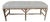 Vintage Hollywood Regency Style Faux Bamboo Carved Upholstered Bench For Sale