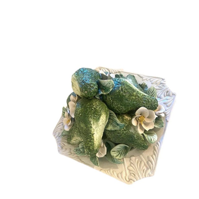 Ceramic Trompe l'Oeil Avocado Bowl For Sale - Image 7 of 8