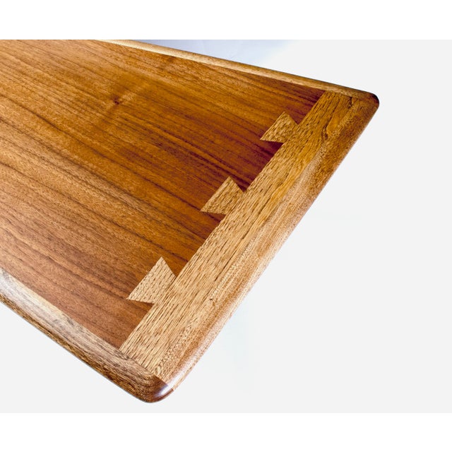 1950s Classic Mid-Century Modern Walnut Dovetail Lane Acclaim Boomerang Coffee Table For Sale - Image 14 of 18