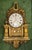 Wood Large Swedish Gustavian Cartel Wall Clock For Sale - Image 7 of 12