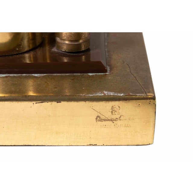 Brass Table Lamp by Romeo Rega, Italy, Early 1970s For Sale - Image 6 of 9