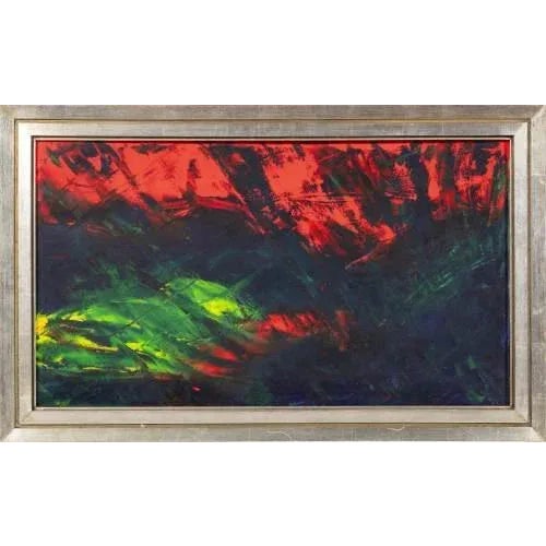 Oil on canvas. Unidentified signature. Dimensions: 40 x 70 cm.