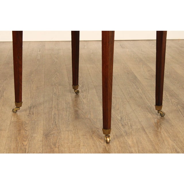 Wood Antique Hepplewhite Mahogany Drop Leaf Pembroke Table For Sale - Image 7 of 12