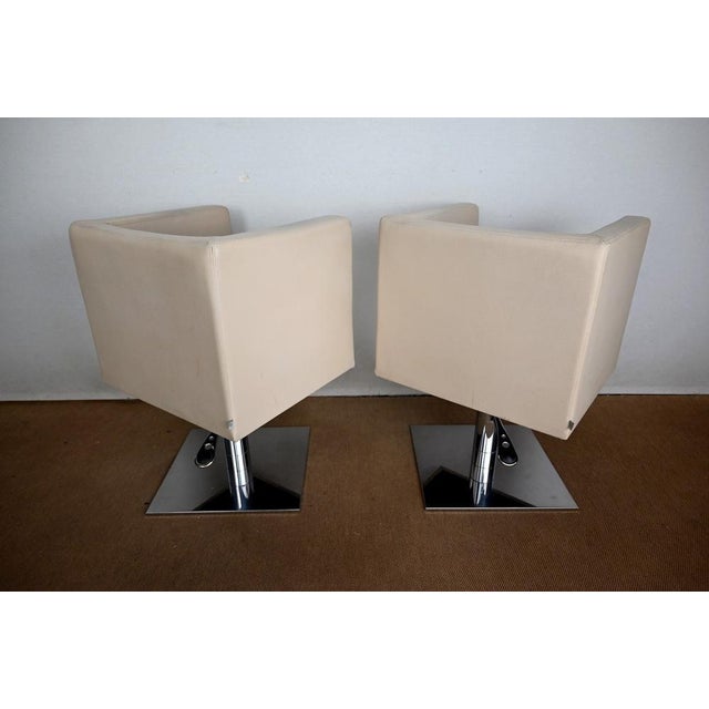 Set of 20th Century Swivel Armchairs in Faux Leather from Palladium For Sale - Image 13 of 18