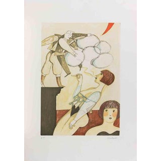 Alberto Gallerati, The Smoke Bubbles, 1980s, Etching For Sale