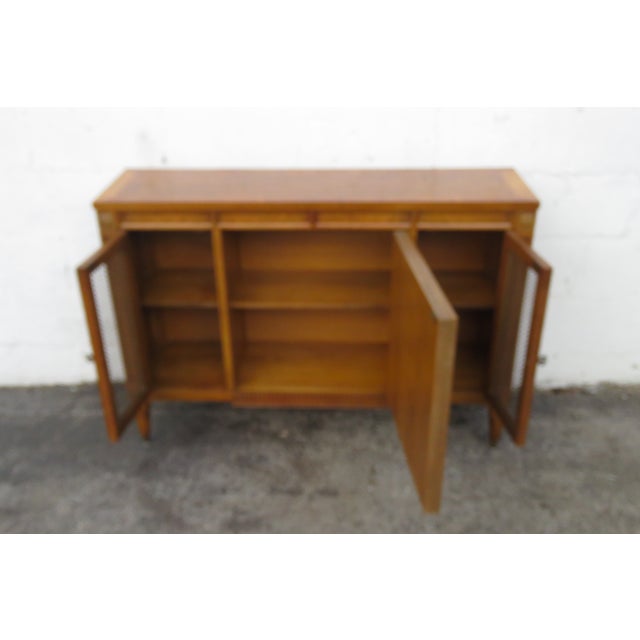Mid Century Modern Narrow Sideboard Buffet Tv Media Entry Console Table 6275 For Sale - Image 18 of 18
