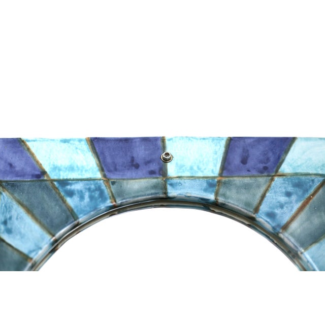 Vintage Mirror in Ceramic, 1970s For Sale - Image 4 of 12