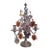 19th Century French Louis XV Bronze With Crystal Fruit Table Lamp/ Girandole/ Candelabra For Sale