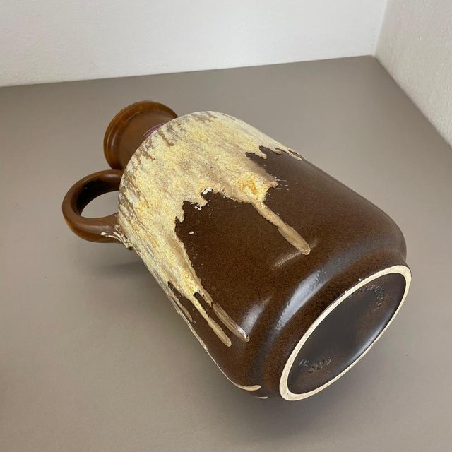 Large Fat Lava Pottery Multi Color Floor Vase from Scheurich, 1970s For Sale - Image 16 of 18