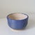 Signed Wabi Sabi Studio Pottery Bowl in Deep Periwinkle Blue Glaze & Wheel-Thrown Texture For Sale - Image 9 of 15
