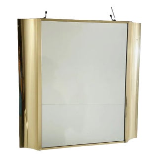 Mirror with Frame in Iron & Walnut Briar, 1970s For Sale