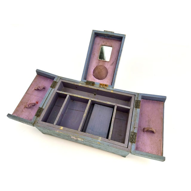 Vintage Hand Painted Jewelry Box 陶器製ケース