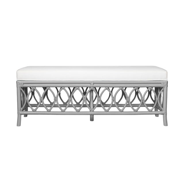Light Gray Lillian Bench - Light Gray For Sale - Image 8 of 8