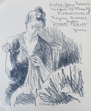 Moses Soyer, Social Realist Original Lithograph Advertisement Moses Soyer