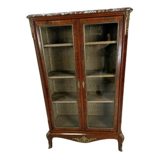 Louis XVI Brass Display Case For Sale