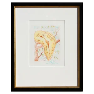Salvador Dali - Melting Clock Etching