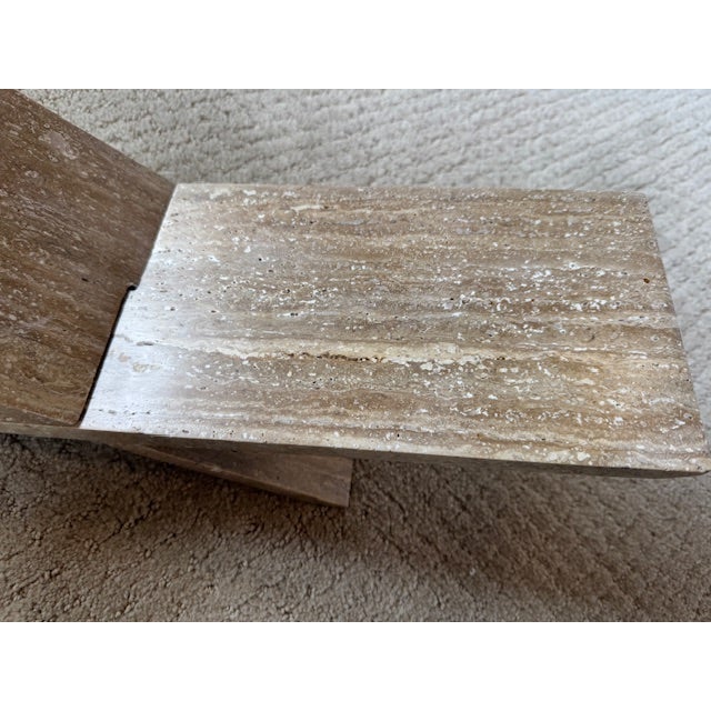 Contemporary Travertine Bookbed For Sale - Image 3 of 5