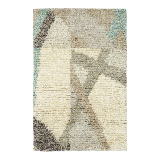 Contemporary Scandinavian Style Gift-Sized Rya Rug by Rug & Kilim, India For Sale