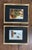A charming set of two signed miniature architectural oil paintings featuring Mediterranean-style scenes with vibrant...